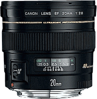 image objectif Canon 20 EF 20mm f/2.8 USM
