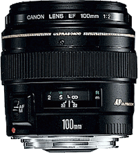image objectif Canon 100 EF 100mm f/2 USM