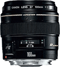 image objectif Canon 100 EF 100mm f/2 USM pour canon