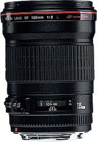 image objectif Canon 135 EF 135mm f/2L USM