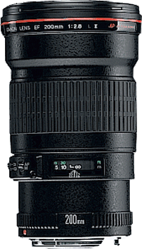 image objectif Canon 200 EF 200mm f/2.8L II USM