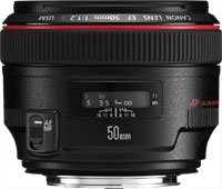 image objectif Canon 50 EF 50mm f 1.2L USM pour Canon