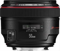 image objectif Canon 50 EF 50mm f 1.2L USM pour canon