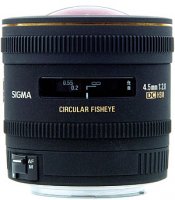image objectif Sigma 4.5 4.5mm F2.8 Fish Eye circulaire DC EX HSM pour Nikon