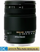 image objectif Sigma 18-250 18-250mm F3.5-6.3 DC OS pour Canon