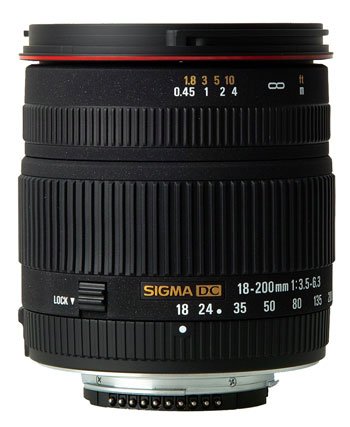 image objectif Sigma 18-200 18-200mm F3.5-6.3 DC pour Konica