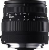 image objectif Sigma 18-50 18-50mm F3.5-5.6 DC pour olympus