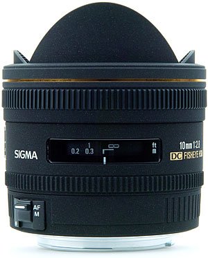 image objectif Sigma 10 10mm F2.8 Fish Eye DC EX HSM pour Canon