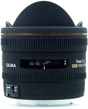 image objectif Sigma 10 10mm F2.8 Fish Eye DC EX HSM pour minolta