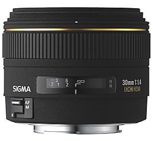 image objectif Sigma 30 30mm F1.4 DC EX pour Sony