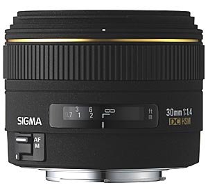 image objectif Sigma 30 30mm F1.4 DC EX pour sony