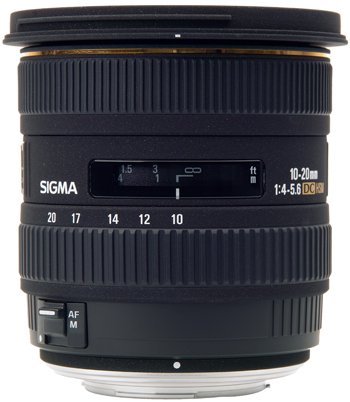 image objectif Sigma 10-20 10-20mm F4-5.6 DC EX