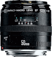 image objectif Canon 50 EF 50mm f/2.5 Compact Macro