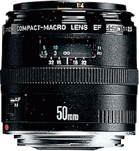 image objectif Canon 50 EF 50mm f/2.5 Compact Macro