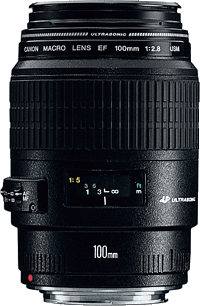image objectif Canon 100 EF 100mm f/2.8 Macro USM