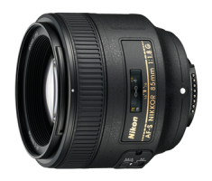 image objectif Nikon 85 AF-S NIKKOR 85 mm f/1.8G