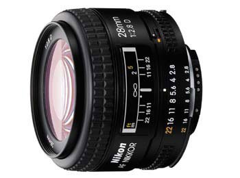 image objectif Nikon 28 AF Nikkor 28mm f/2.8D pour nikon