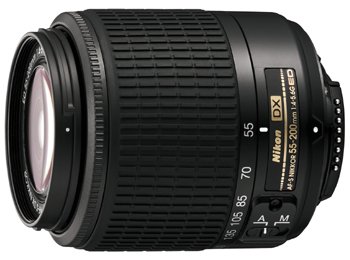 image objectif Nikon 55-200 AF-S DX Zoom-Nikkor 55-200mm f/4-5.6G ED (Black) pour Nikon