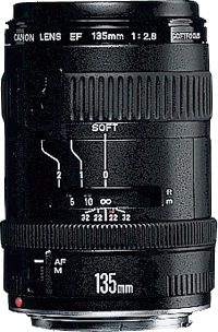 image objectif Canon 135 EF 135mm f/2.8 (with Softfocus)