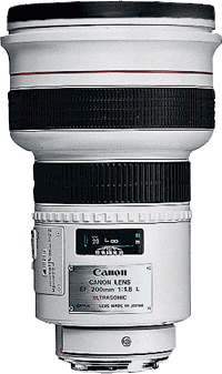 image objectif Canon 200 EF 200mm f/1.8L USM pour Canon