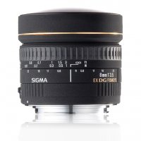 image objectif Sigma 8 8mm F3.5 EX DG CIRCULAR FISHEYE