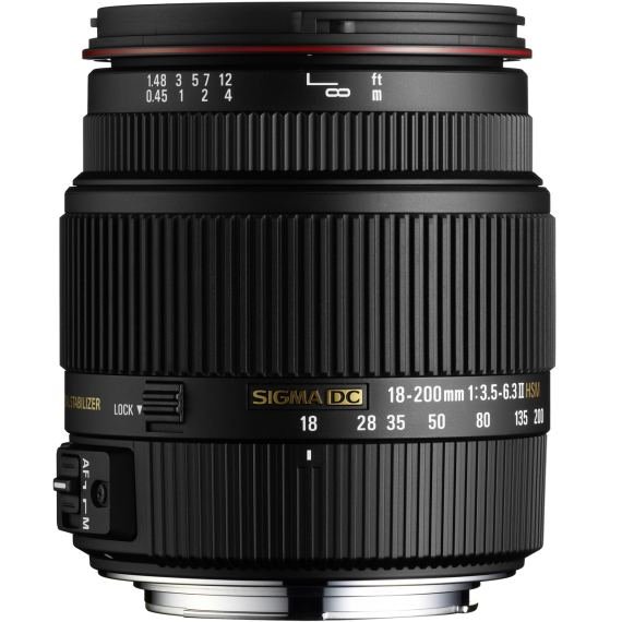 image objectif Sigma 18-200 18-200mm F3.5-6.3 II DC OS* HSM pour Sony