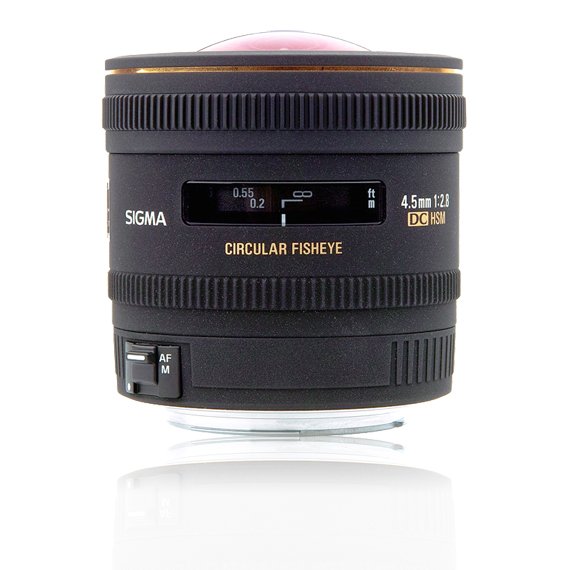 image objectif Sigma 4.5 4.5mm F2.8 EX DC CIRCULAR FISHEYE HSM pour minolta