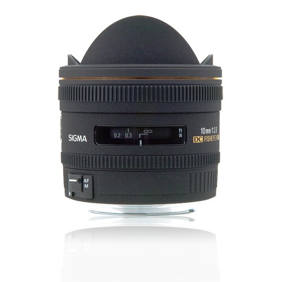 image objectif Sigma 10 10mm F2.8 EX DC DIAGONAL FISHEYE HSM pour Konica