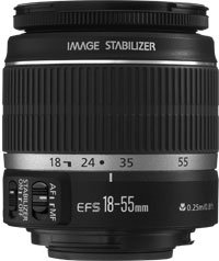 image objectif Canon 18-55 EF-S 18-55mm f/3.5-5.6 IS pour canon